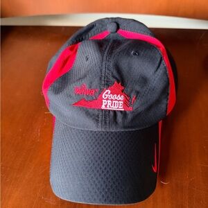 Nike Black and Red Embroidered Cap